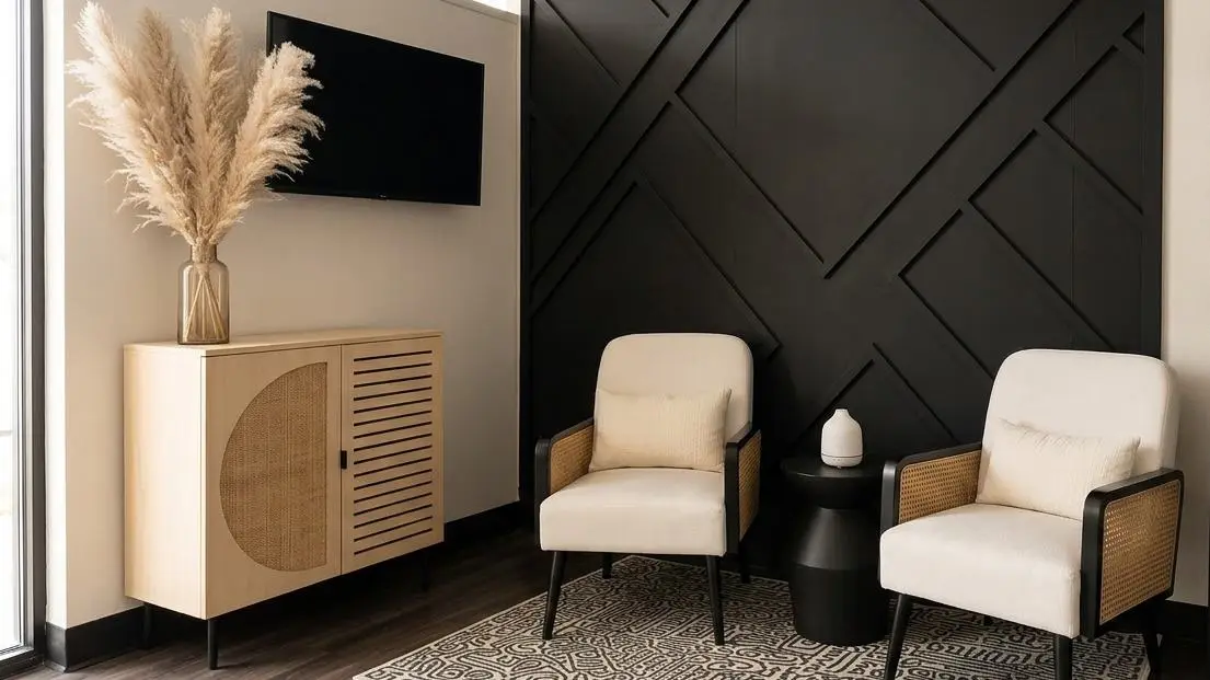 Dewskin esthetician consulting with a client in the Denver studio