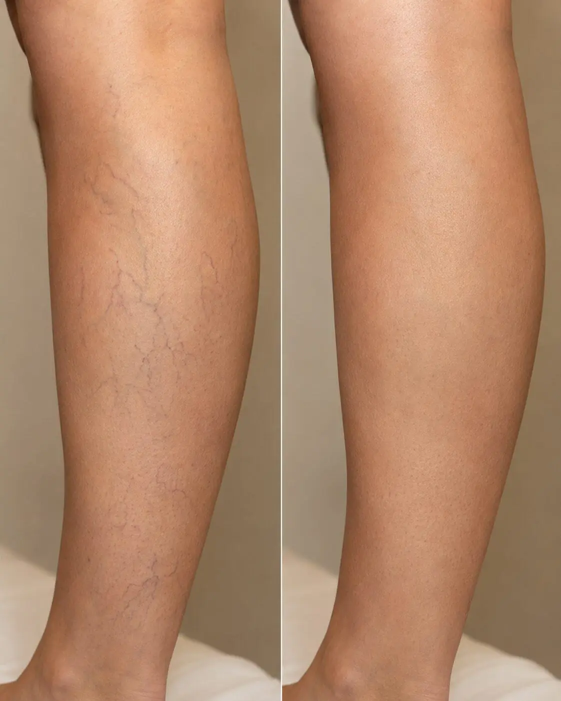 Leg veins treatment result 1
